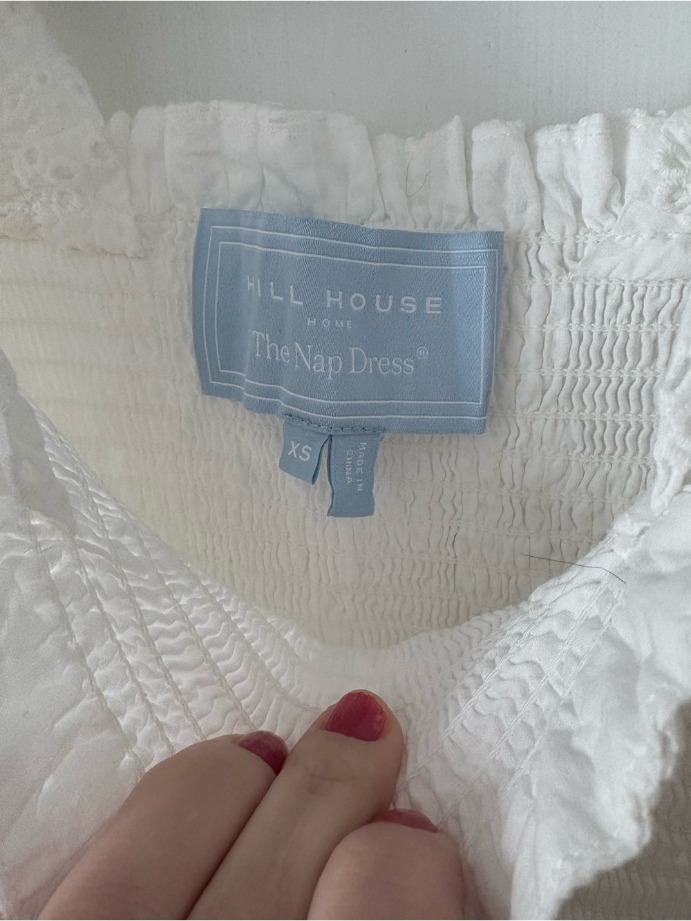 Hill House White Eyelet Ruffle Ellie Dress - Picture 3 of 3